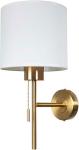 

Бра Arte Lamp A4031AP-1PB полированная медь, Белый/медный