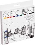

Краски акриловые Bruno Visconti SKETCH ART 18 цветов, 12 мл, в коробке-пенале (70-0014), Разноцветный