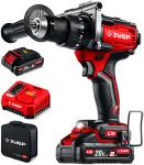 

Дрель-шуруповерт ударная бесщеточная Зубр 20 В, 165 Н·м, 2 АКБ LMS (2 А·ч), сумка (ДБУ-165-22)