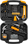 Набор инструментов для дома Deko DKMT110 (110 предметов) в чемодане серебристый пневматическая шлифмашина deko dkpt02 set 3 в чемодане с набором 15 предметов