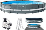 Каркасный бассейн Intex Ultra XTR Frame 610х122 см, 30079 л бассейн каркасный intex metal frame 28242np 457x122 см с набором аксессуаров
