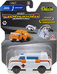 Машинка  1 Toy Transcar Double: Скорая помощь – Кроссовер, 8 см, блистер машинка 1 toy transcar double почтовая машина – скорая помощь 8 см блистер