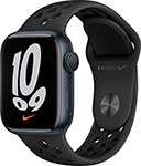 фото Умные часы apple watch nike series 7 gps (mkn43ru/a) 41mm midnight alum anthracite/black ns