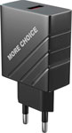 Сетевое ЗУ MoreChoice 1USB 3.0A QC3.0 быстрая зарядка NC51QC (Black) сетевое зарядное устройство j5create 45w dynamic pd usb c mini charger