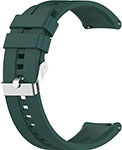 Ремешок для часов Red Line универсальный силиконовый рельефный, 20 мм, темно-зеленый двух ный силиконовый ремешок для redmi watch 3 lite watch 3 active темно зеленый белый