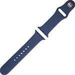 Ремешок силиконовый Red Line для Apple Watch – 38/40 mm (S3/S4/S5/SE/S6), синий ремешок силиконовый mb для apple watch 38 40 mm s3 s4 s5 se s6 грейпфрут ут000027897