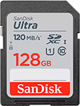 Карта памяти Sandisk Ultra [SDXC U1 128 Gb 120 Mb/s]