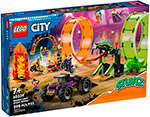 Конструктор Lego City Трюковая арена «Двойная петля» 60339 конструктор lego city строительный экскаватор 60385