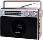 Радиоприемник настольный Hyundai H-SRS105 коричневый радиоприемник hyundai h psr200 brown
