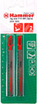 Пилка для лобзика Hammer Flex 204-103, JG WD T101BR, дерево, пластик, 74 мм, шаг 2.5, обр.зуб, HCS, 2 шт.