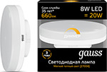

Лампа GAUSS LED GX 53 8W 660 lm 3000 K диммируемая 108408108-D
