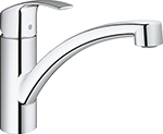 фото Кухонный смеситель grohe eurosmart new хром 30260002