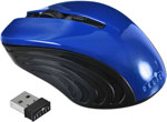 Беспроводная мышь Oklick 545MW черный/синий оптическая (1600dpi) беспроводная USB (3but) беспроводная оптическая мышь defender aero mm 755 6d 1600dpi бесшумная синий 52755