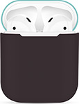 

Чехол силиконовый Eva для наушников Apple AirPods 1/2 - Коричневый/Бирюзовый (CBAP03BRTQ)