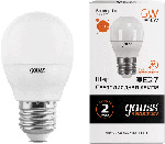 фото Лампа gauss led elementary шар 6w e27 420lm 3000k 53216 упаковка 10шт