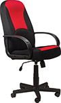 Кресло Brabix City EX-512 ткань черная/красная TW 531408