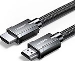 Кабель  Ugreen HDMI - HDMI 2.1 / 8K60Гц / 4К120Гц / 30 AWG / цинковый сплав и нейлоновая оплетка, 1.5 м (70320) кабель choetech ch0021 bk usb type c hdmi 4к 60гц нейлоновая оплетка 2 м