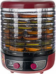 фото Сушилка для овощей 3 в 1 мастерица с функциями приготовления йогурта и десертов efd-2000, вишнево-черный