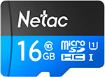Карта памяти microSD Netac P500, 16 GB + адаптер (NT02P500STN-016G-R) флешка netac u275 16gb usb 2 0 серебристый nt03u275n 016g 20sl