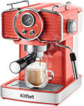 Кофеварка Kitfort КТ-7125-1, красный рожковая кофеварка korting kcm 100r er красный
