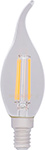 Лампа филаментная Rexant CN37, 7.5 Вт, 600 Лм, 4000 K, E14, диммируемая, прозрачная колба