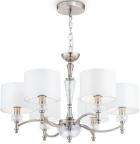 

Люстра подвесная Maytoni Alicante Neoclassic, никель, (MOD014CL-06N), Никель/белый