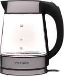 Чайник электрический Starwind SKG3311, 1.7л., 2200Вт, черный/серебристый (стекло/металл/пластик )