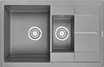 Кухонная мойка Granula GR-7802 кварцевая, оборачиваемая 775*495 мм алюминиум