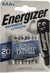 

Батарейка Energizer AAA Ultimate Lithium (4шт.) E301535700