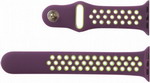 Ремешок для смарт-часов mObility для Apple watch - 38-40 mm, фиолетовый, Дизайн 1 УТ000018903 ремешок нейлоновый плетёный vlp для apple watch 38 40 41 l xl 2шт фиолетовый