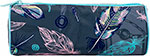 Пенал-тубус Brauberg с эффектом SOFT TOUCH, полиэстер, ''Feathers'', 22х8 см, 270058