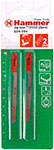 Пилка для лобзика Hammer Flex 204-104, JG WD T101AO, дерево ДСП, по кривой, 56 мм, шаг 1.4, HCS 2 шт.