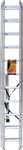Лестница алюминиевая трёхсекционная Вихрь ЛА 3х11 73/5/1/18 лестница алюминиевая двухсекционная вихрь ла 2х11
