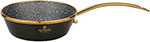 фото Сковорода agness эмалированная с антипригарым ''мраморным'' покрытием тюдор 12 см чёрный металлик 950-229