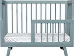 Кроватка для новорожденного Lillaland Aria, серая