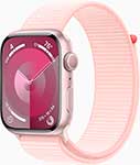 Смарт-часы  Apple Watch Series 9, A2980, 45мм, розовый, Sport Loop светло-розовый (MR9J3ZP/A) смарт часы smart watch x7 pro max 45мм розовый