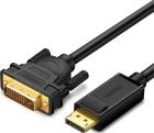

Кабель Ugreen DP103 (10243) DP Male to DVI Male Cable, длина 1,5 метра, черный