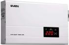 Стабилизатор напряжения Sven AVR SLIM-1000 LCD, 800 Вт, входное 140-260 В, 1хCEE7/4 розетка, настенное крепление (SV-012816)
