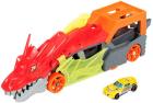 

Грузовик Hot Wheels Dragon Hauler Разъяренный Дракон с хранилищем для машинок (GTK42), Разноцветный