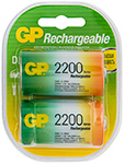 Аккумулятор GP R 20 2200 mAh аккумулятор для беспроводного пылесоса rocknparts 61034 01 2200 844422