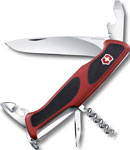 Нож перочинный Victorinox RangerGrip 68, 130 мм, 11 функций, с фиксатором лезвия, красный с чёрным - фото 1