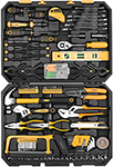 Набор инструментов для дома Deko DKMT168 (168шт.) черно-желтый набор инструмента для дома sturm 1310 01 ts6