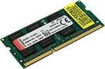 Оперативная память Kingston SO-DIMM DDR3L 8GB 1600MHz (KVR16LS11/8WP) память оперативная ddr3l kingspec 8gb 1600mhz ks1600d3p13508g