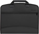 Папка-портфель пластиковая Brauberg А4+ 4 отделения 2 кармана черный 225169 (375х305х60 мм)