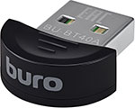 Адаптер Buro USB, (BU-BT40A), Bluetooth 4.0+EDR class 1.5, 20 м, черный адаптер bluetooth buro bu bt40b bluetooth до 3 мбит сек