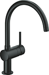 фото Кухонный смеситель grohe minta чёрный 32917ks0