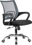 

Кресло Riva Chair 8085 JE Серая сетка/Хром крестовина