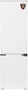 Встраиваемый двухкамерный холодильник Weissgauff WRKI 178 Inverter холодильник side by side weissgauff wsbs 600 xb nofrost inverter