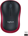 Мышь Logitech M185 (910-002240) RED мышь беспроводная logitech m185 swift grey usb оптическая 1000dpi 910 002252