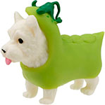 Тянущаяся фигурка 1 Toy Прокачка для собачки, серия 3, Вест-хайленд-горошек, тянущаяся собачка в костюмчике, 10 см, пакет с окном